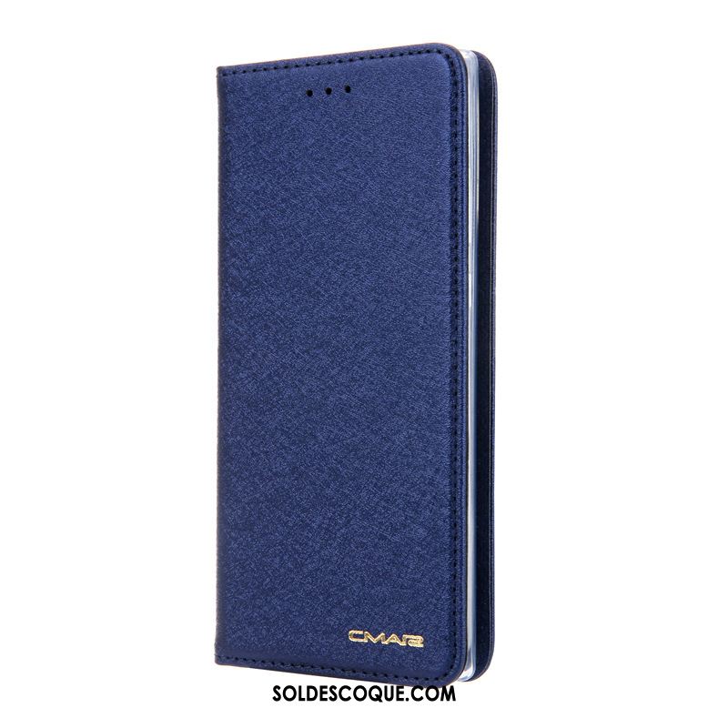 Coque Samsung Galaxy Note 10+ Téléphone Portable Bleu Étui En Cuir Étoile Carte Pas Cher