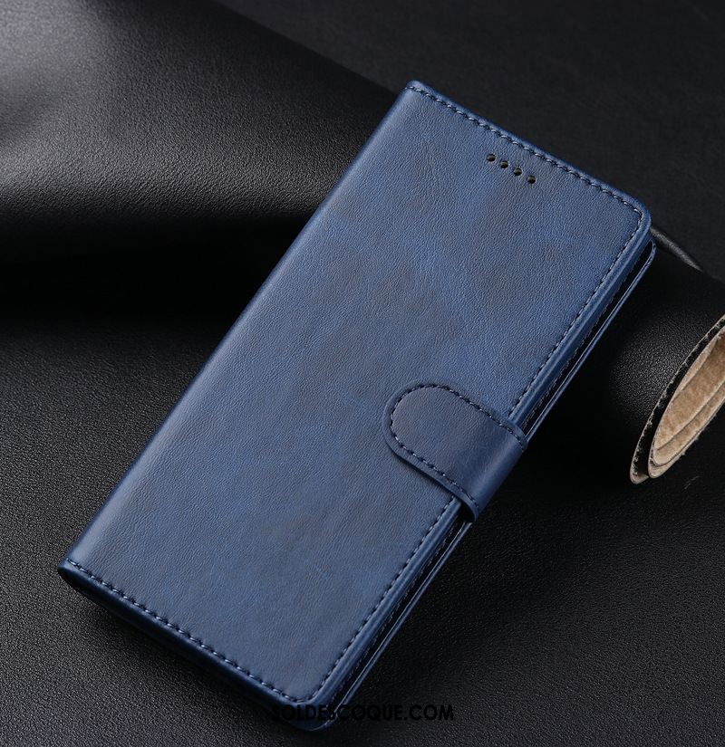 Coque Samsung Galaxy Note 10+ Étoile Étui En Cuir Bleu Téléphone Portable Soldes