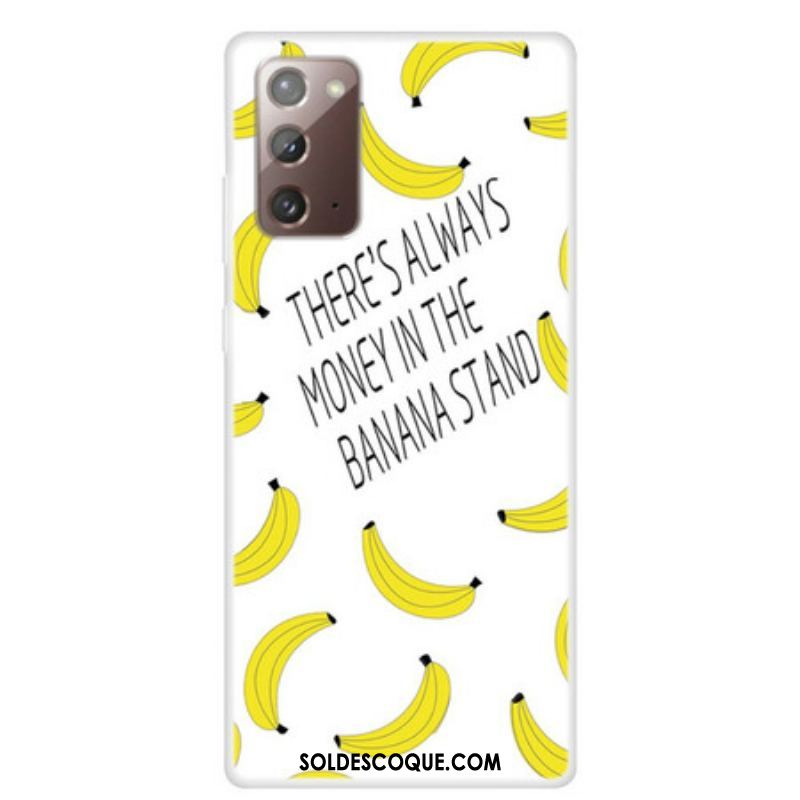 Coque Samsung Galaxy Note 20 Transparente Banana Money