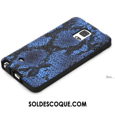 Coque Samsung Galaxy Note 4 Authentique Protection Modèle Fleurie Silicone Bleu Soldes