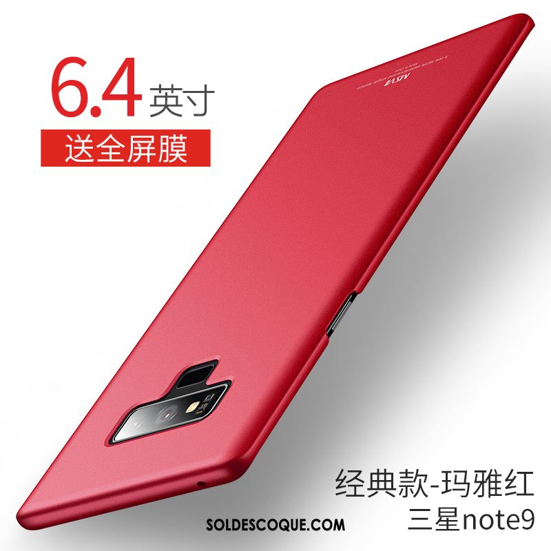 Coque Samsung Galaxy Note 9 Personnalité Nouveau Rouge Étoile Protection Soldes