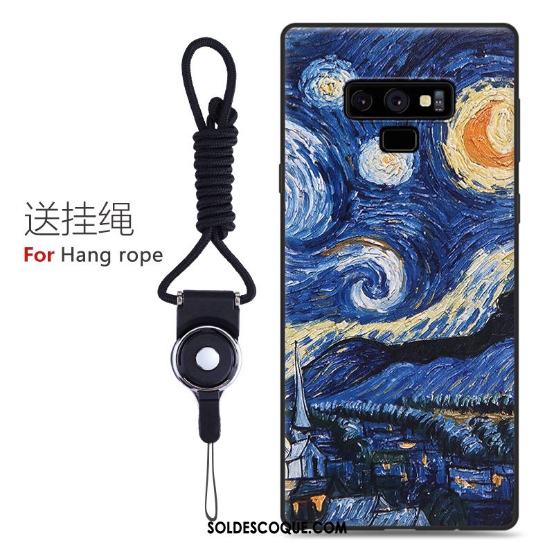 Coque Samsung Galaxy Note 9 Protection Bleu Téléphone Portable Nouveau Créatif Pas Cher
