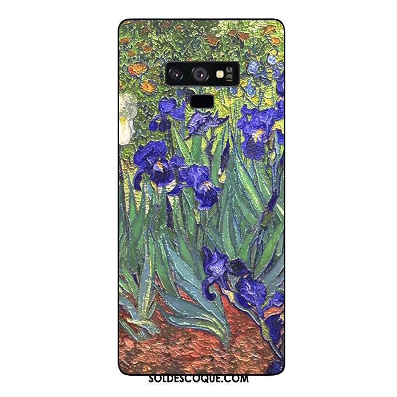 Coque Samsung Galaxy Note 9 Étoile Protection Gaufrage Peinture À L'huile Europe Soldes