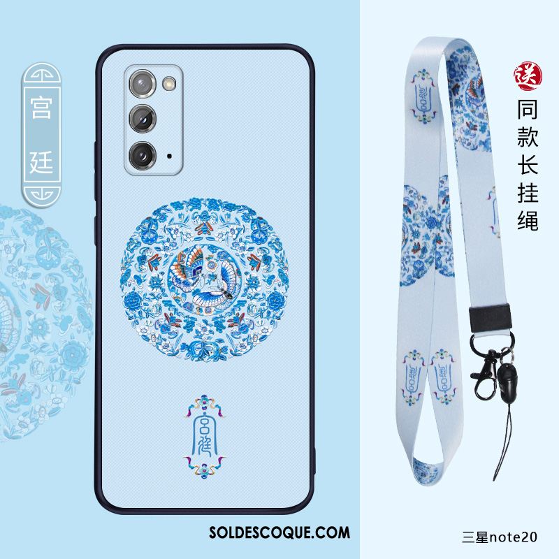 Coque Samsung Galaxy Note20 Style Chinois Nouveau Incassable Délavé En Daim Silicone Housse Pas Cher