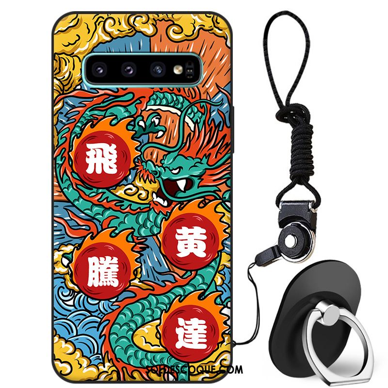 Coque Samsung Galaxy S10 Incassable Jaune Marque De Tendance Style Chinois Téléphone Portable En Ligne
