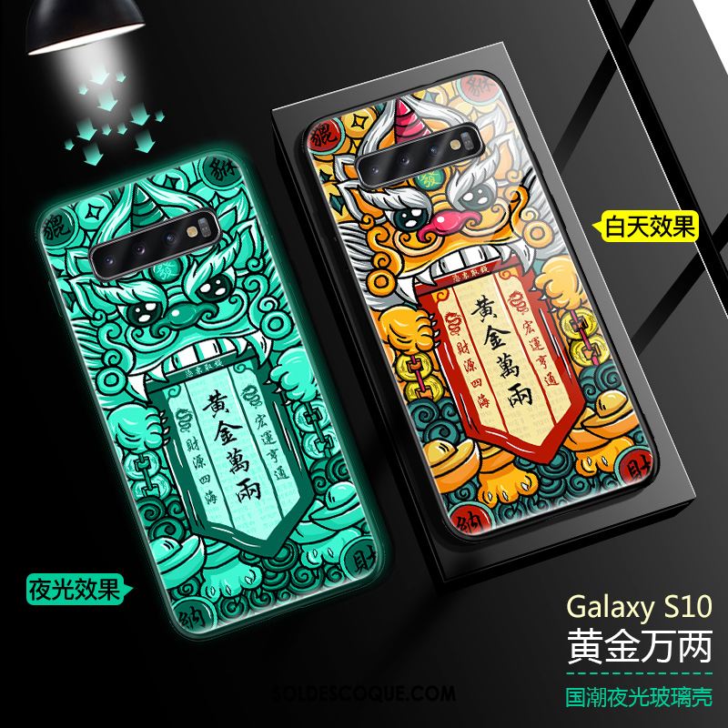 Coque Samsung Galaxy S10 Marque De Tendance Silicone Personnalité Style Chinois Étui En Vente