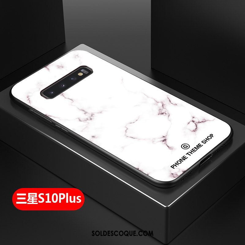 Coque Samsung Galaxy S10+ Silicone Simple Créatif Étui Téléphone Portable Soldes