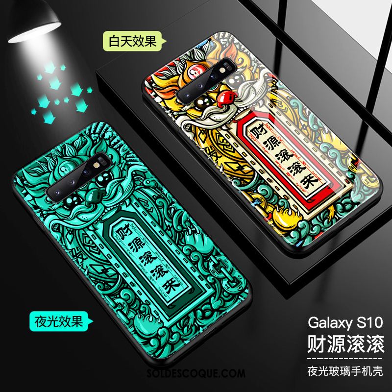 Coque Samsung Galaxy S10 Style Chinois Étui Verre Étoile Téléphone Portable En Ligne