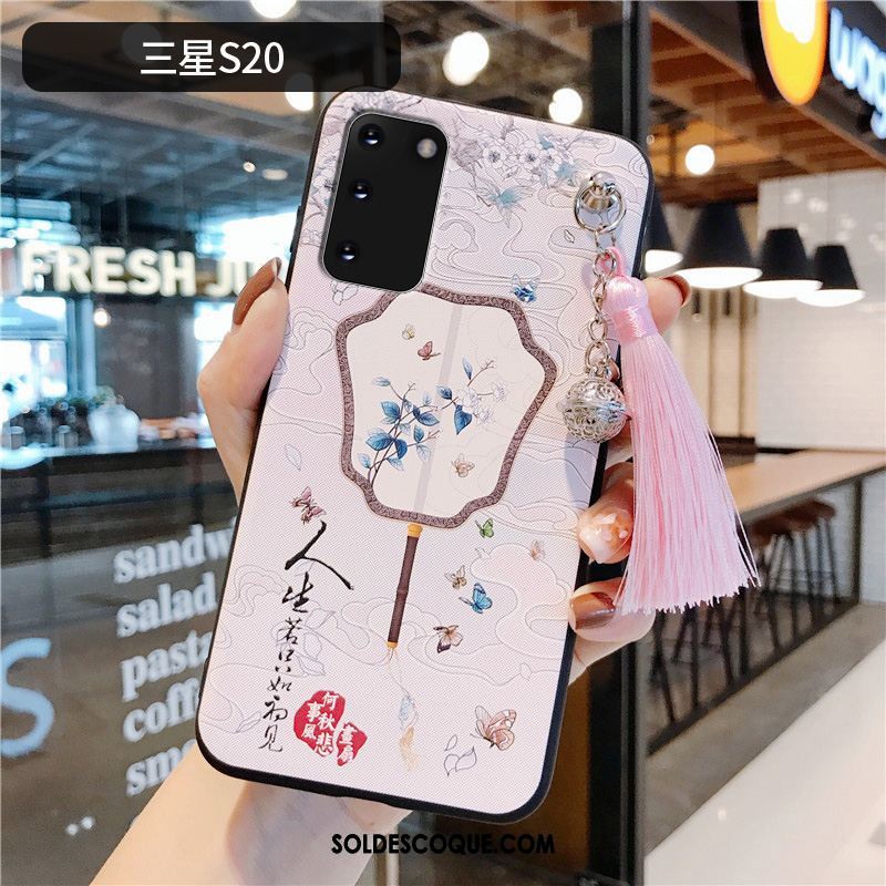 Coque Samsung Galaxy S20 Rose Tendance Étoile Style Chinois Étui En Ligne