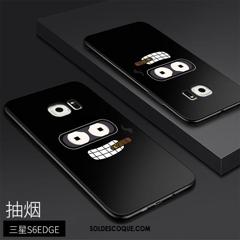 Coque Samsung Galaxy S6 Edge Fluide Doux Tendance Délavé En Daim Très Mince Silicone Pas Cher