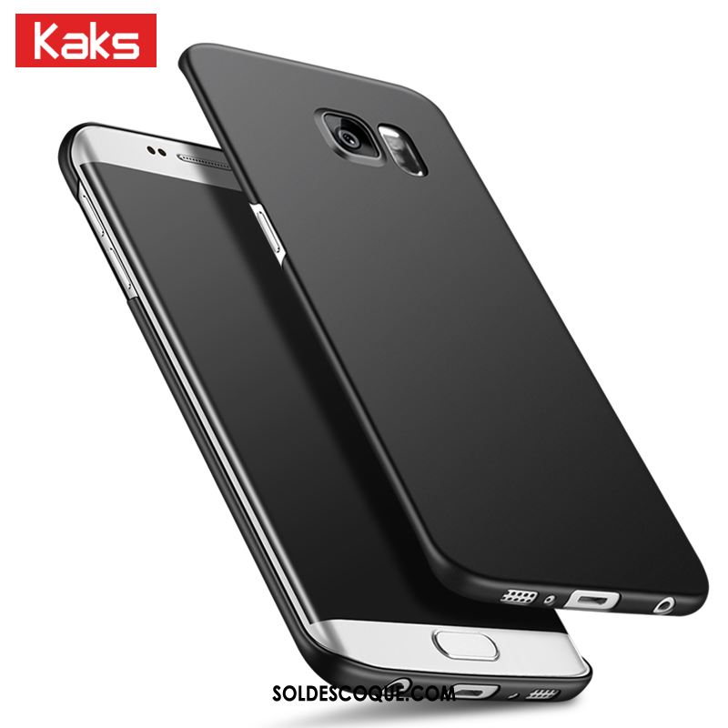 Coque Samsung Galaxy S6 Edge Personnalité Étoile Noir Protection Net Rouge Soldes