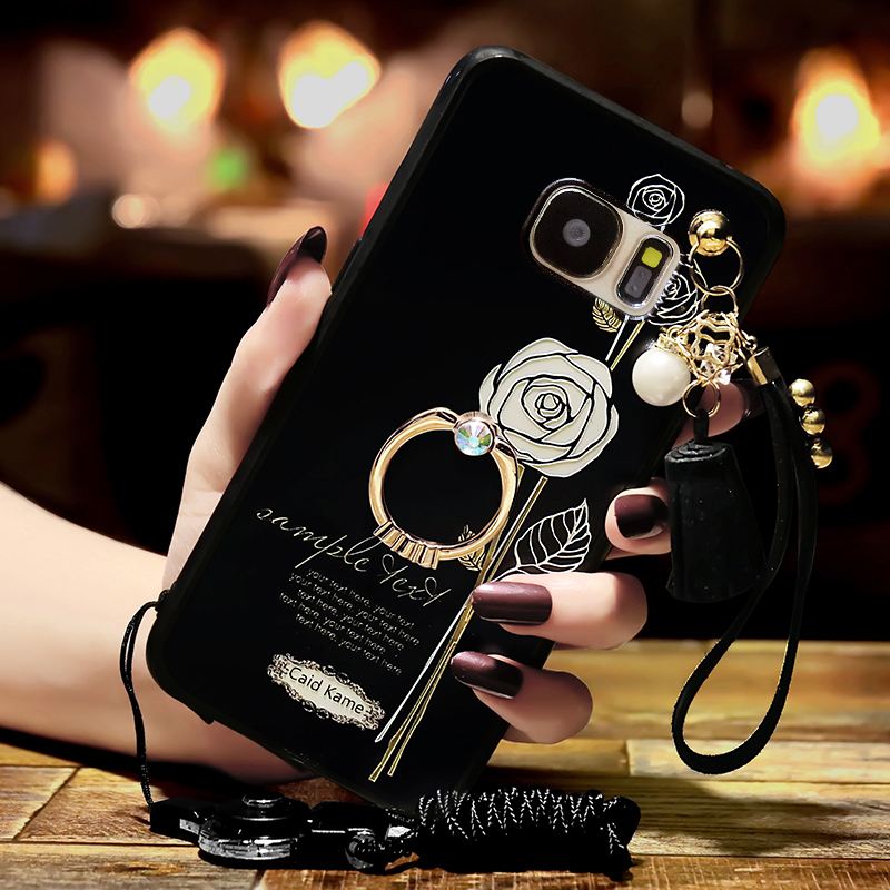 Coque Samsung Galaxy S6 Incassable Noir Téléphone Portable Mode Étoile En Vente