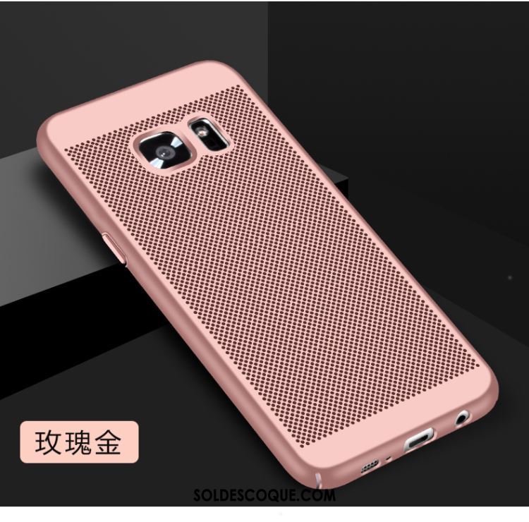 Coque Samsung Galaxy S6 Or Rose Tout Compris Membrane Tempérer Étui Pas Cher