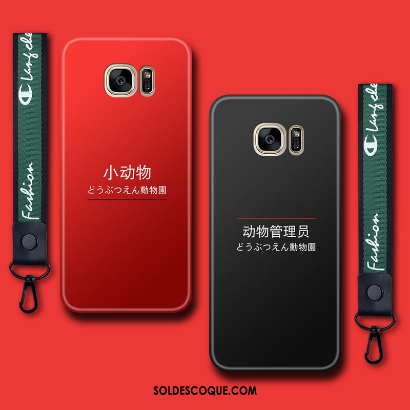 Coque Samsung Galaxy S6 Téléphone Portable Étoile Fluide Doux Rouge Personnalité Soldes