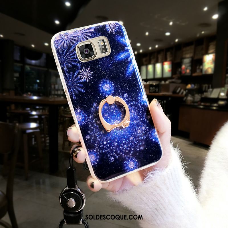 Coque Samsung Galaxy S7 Edge Net Rouge Légère Téléphone Portable Étui Personnalité Pas Cher