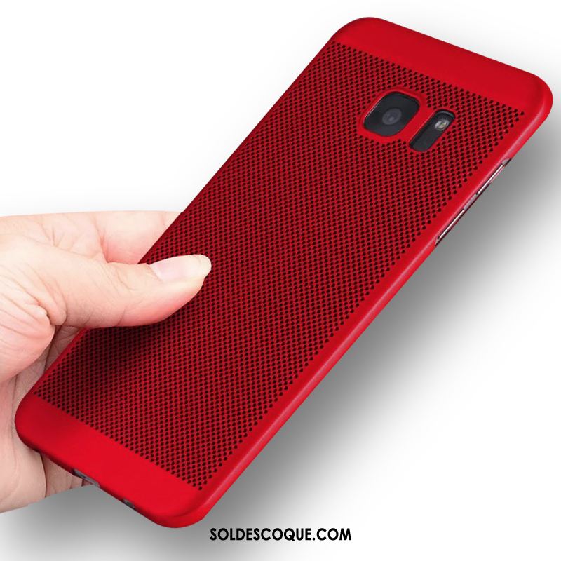 Coque Samsung Galaxy S7 Edge Protection Téléphone Portable Respirant Rouge Étoile En Vente