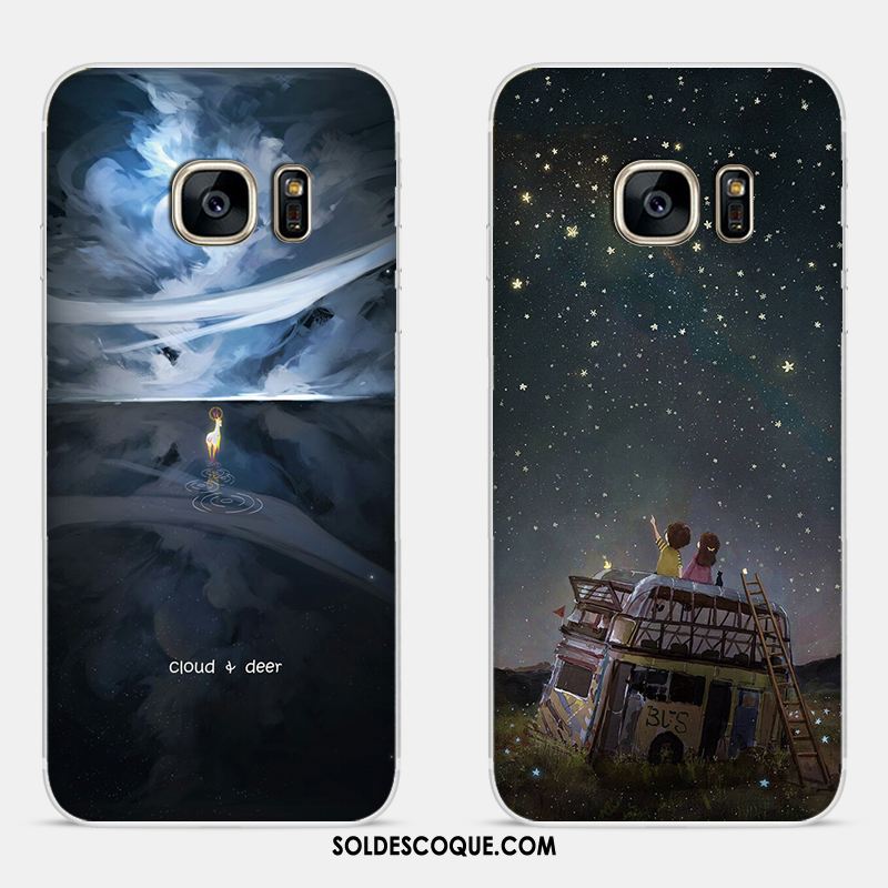 Coque Samsung Galaxy S7 Incassable Dessin Animé Téléphone Portable Étoile Personnalité Soldes