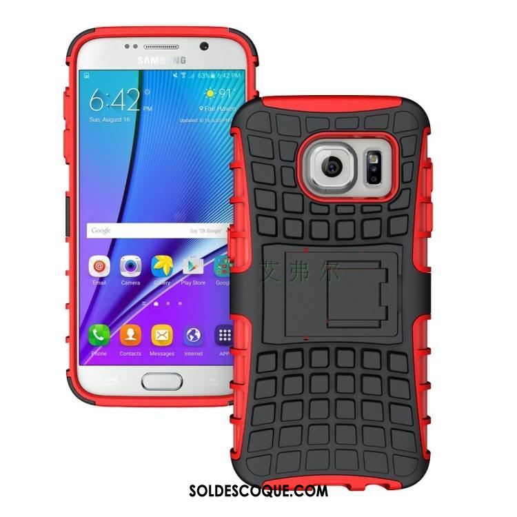 Coque Samsung Galaxy S7 Incassable Rouge Téléphone Portable Étoile Étui Housse En Ligne