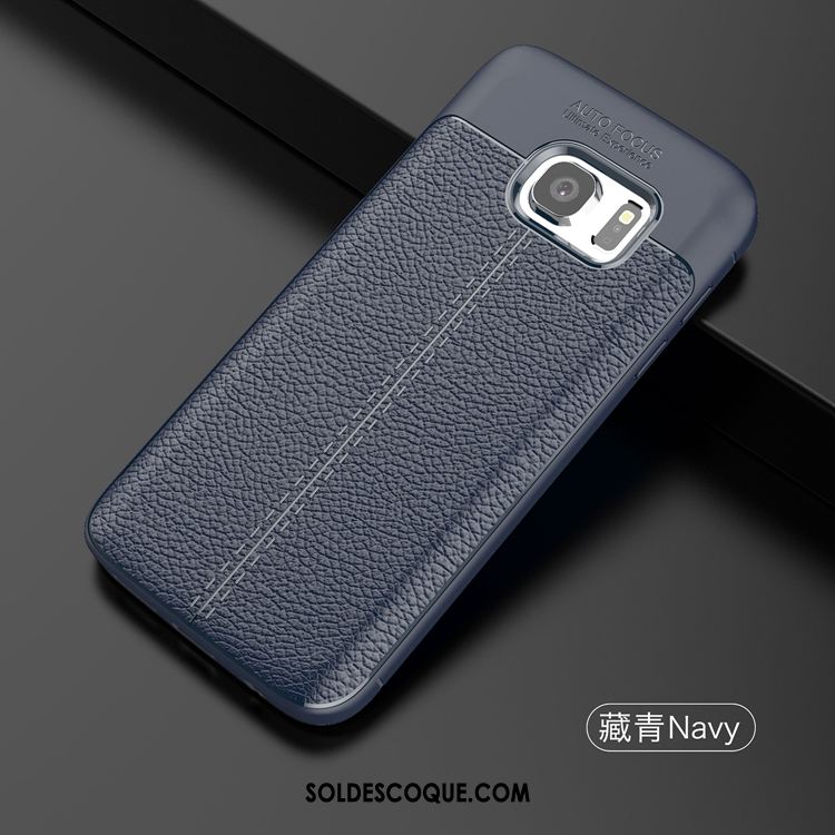 Coque Samsung Galaxy S7 Incassable Étui Téléphone Portable Bleu Protection Soldes