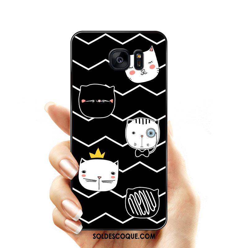Coque Samsung Galaxy S7 Tout Compris Étoile Coque En Silicone Téléphone Portable Noir Housse En Ligne