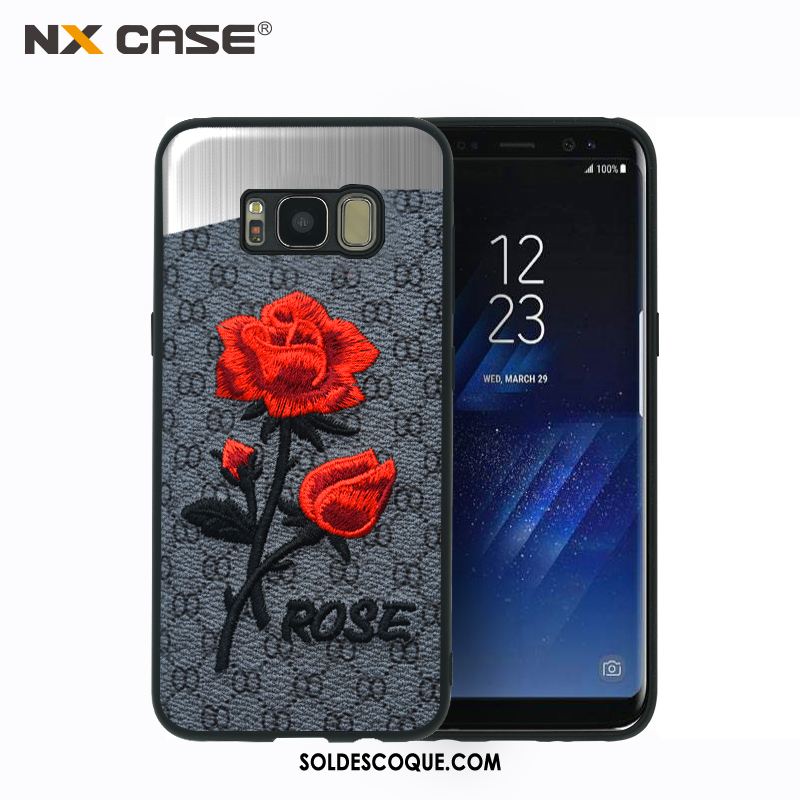 Coque Samsung Galaxy S8+ Amoureux Rose Tout Compris Marque De Tendance Étoile Soldes