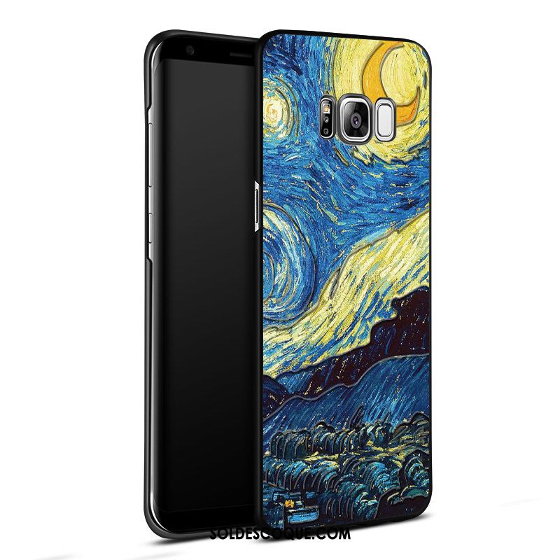 Coque Samsung Galaxy S8+ Bleu Gaufrage Protection Dimensionnel Étui En Ligne