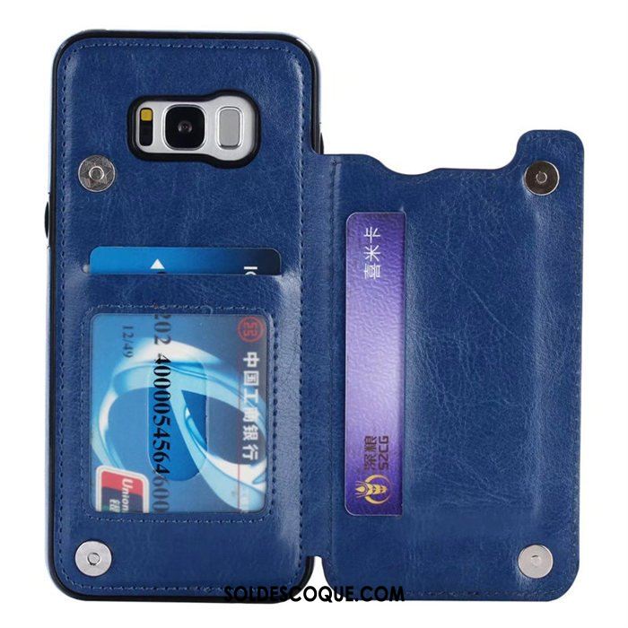 Coque Samsung Galaxy S8+ Téléphone Portable Bleu Étoile Carte Créatif Pas Cher