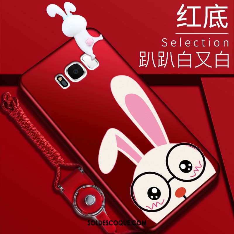 Coque Samsung Galaxy S8 Téléphone Portable Rouge Étoile Silicone Personnalité Pas Cher