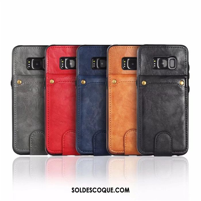Coque Samsung Galaxy S8+ Téléphone Portable Sac Carte Détachable Étoile Protection Soldes