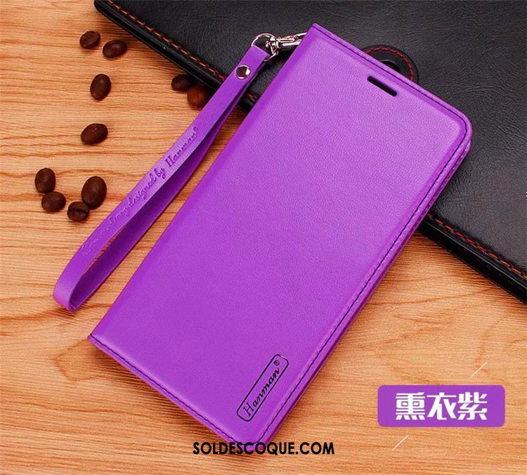 Coque Samsung Galaxy S8 Étui En Cuir Étoile Téléphone Portable Violet Cuir Véritable Pas Cher