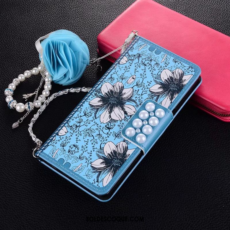 Coque Samsung Galaxy S9+ Floral Protection Téléphone Portable Bleu Étoile En Vente