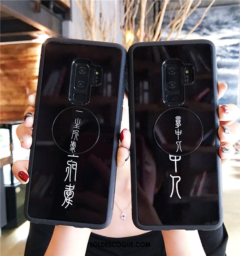 Coque Samsung Galaxy S9+ Incassable Noir Créatif Tout Compris Téléphone Portable En Vente