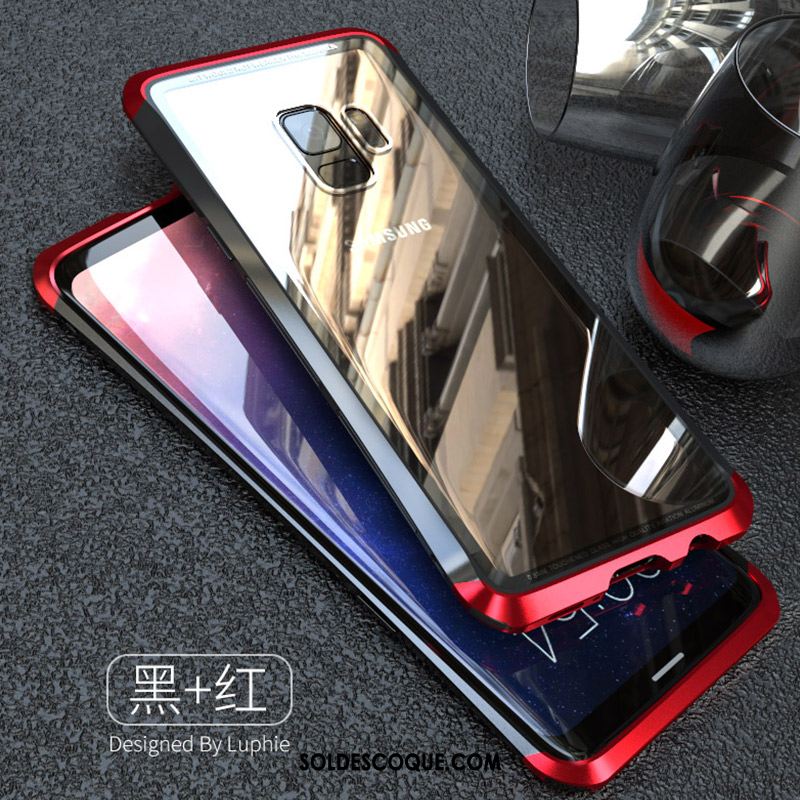Coque Samsung Galaxy S9 Incassable Téléphone Portable Rouge Difficile Étui Soldes