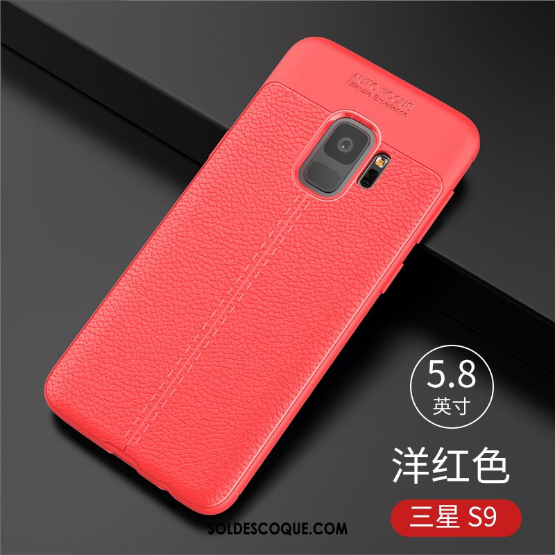 Coque Samsung Galaxy S9 Protection Rouge Incassable Silicone Tendance Soldes