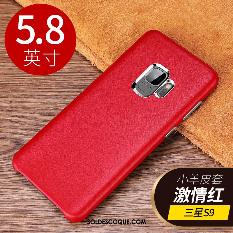 Coque Samsung Galaxy S9 Rouge Étoile Téléphone Portable Nouveau Légère Pas Cher