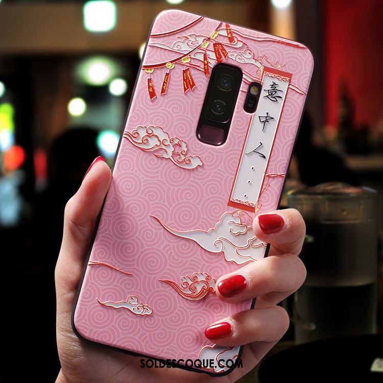 Coque Samsung Galaxy S9+ Silicone Amoureux Tout Compris Rose Étoile Housse En Ligne