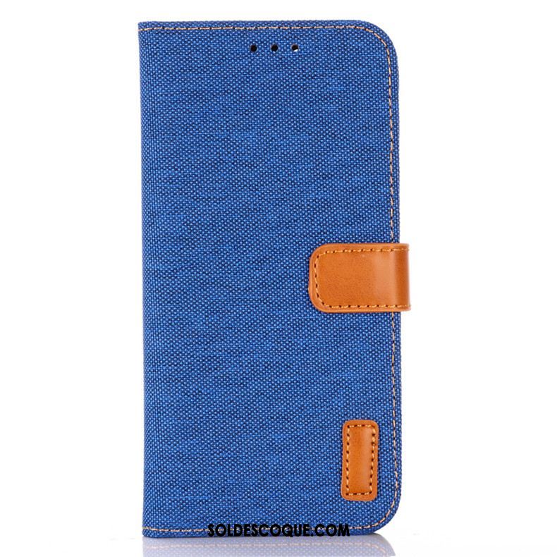 Coque Sony Xperia 10 Ii Étui En Cuir Bleu Téléphone Portable Protection Portefeuille Soldes