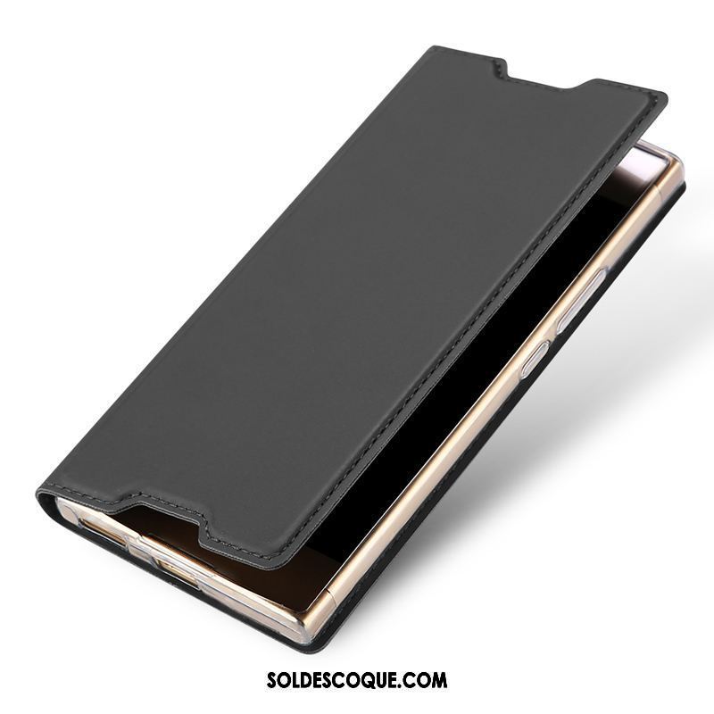 Coque Sony Xperia L1 Téléphone Portable Protection Magnétisme Carte Noir En Vente