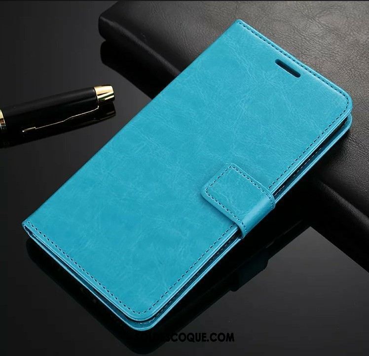 Coque Sony Xperia L1 Étui En Cuir Téléphone Portable Sac Silicone Bleu Pas Cher