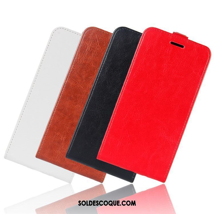 Coque Sony Xperia L2 Rouge Étui En Cuir Protection Téléphone Portable Soldes