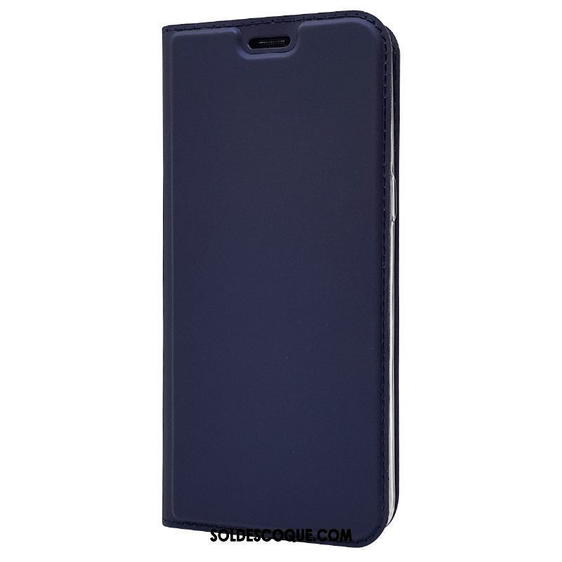 Coque Sony Xperia L2 Étui En Cuir Téléphone Portable Bleu Marin Incassable Nouveau France