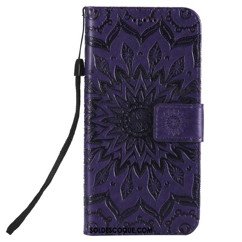 Coque Sony Xperia L3 Étui En Cuir Tout Compris Violet Téléphone Portable Silicone France