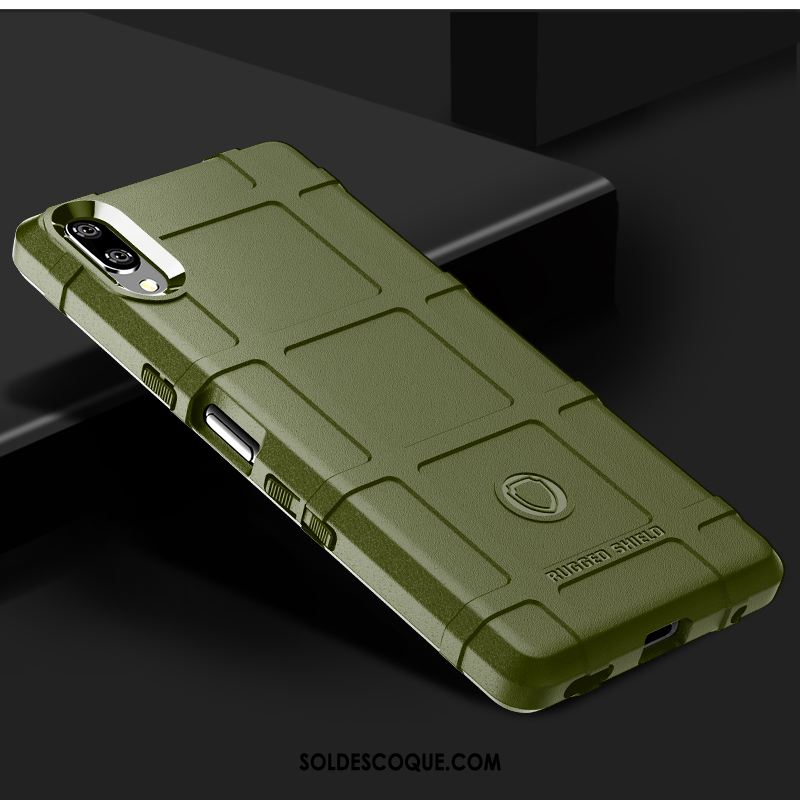 Coque Sony Xperia L3 Étui Téléphone Portable Vert Protection Silicone Housse En Vente
