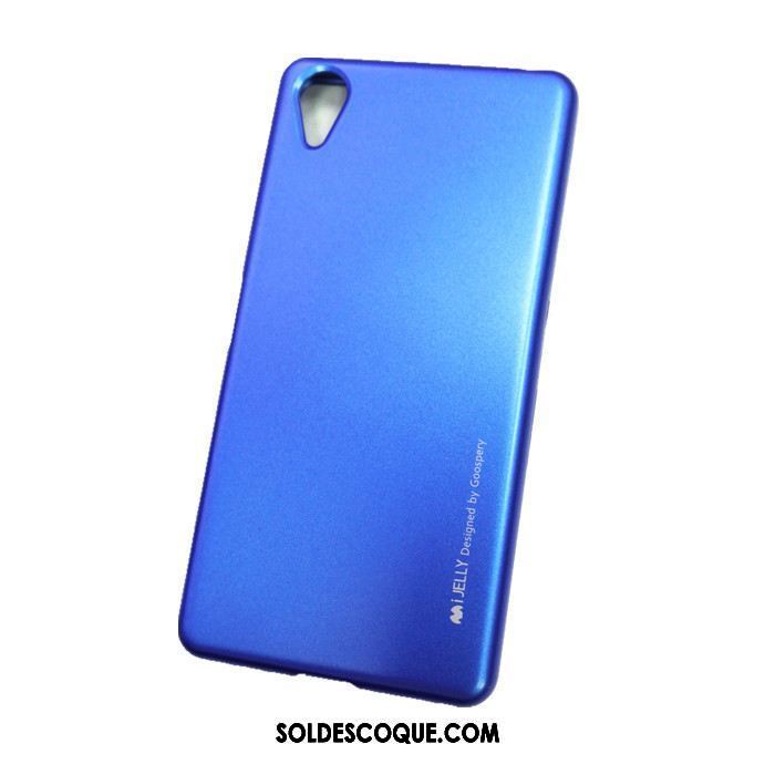 Coque Sony Xperia Xa Ultra Téléphone Portable Bleu Fluide Doux Métal Étui France