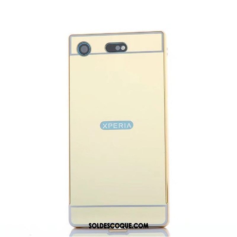 Coque Sony Xperia Xz1 Compact Or Téléphone Portable Étui Miroir Border En Ligne