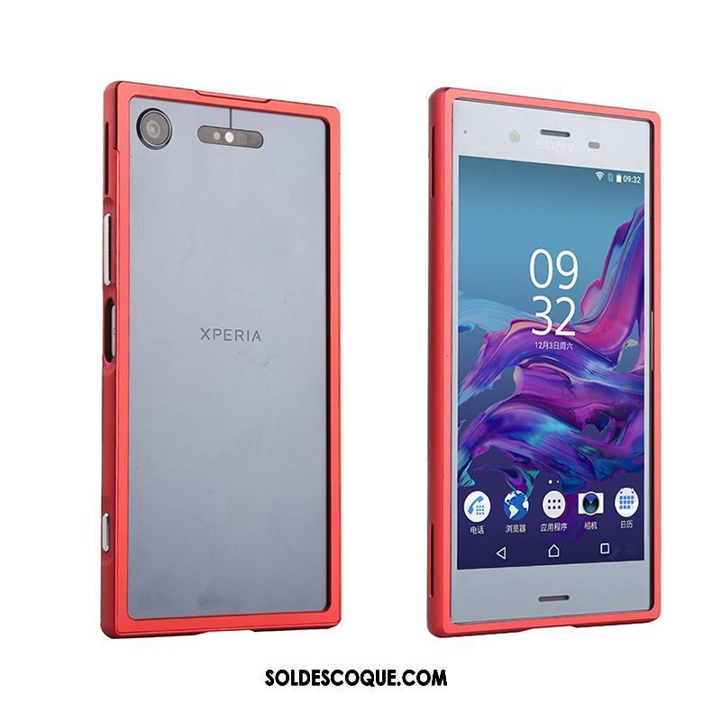 Coque Sony Xperia Xz1 Très Mince Rouge Border Difficile Téléphone Portable En Vente