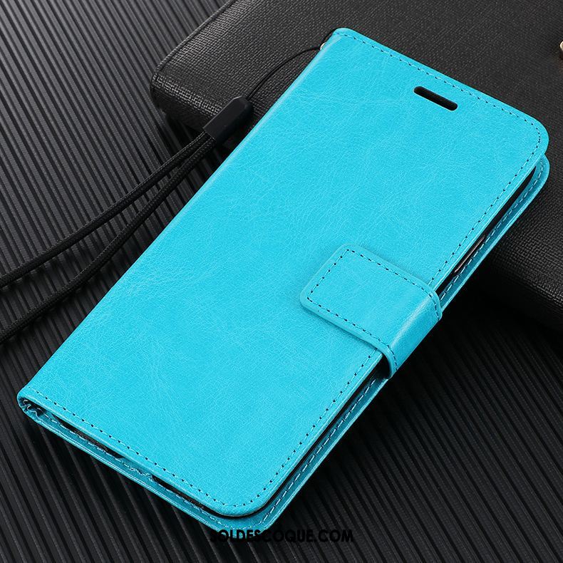 Coque Xiaomi Mi 10 Incassable Téléphone Portable Étui En Cuir Bleu Petit En Vente