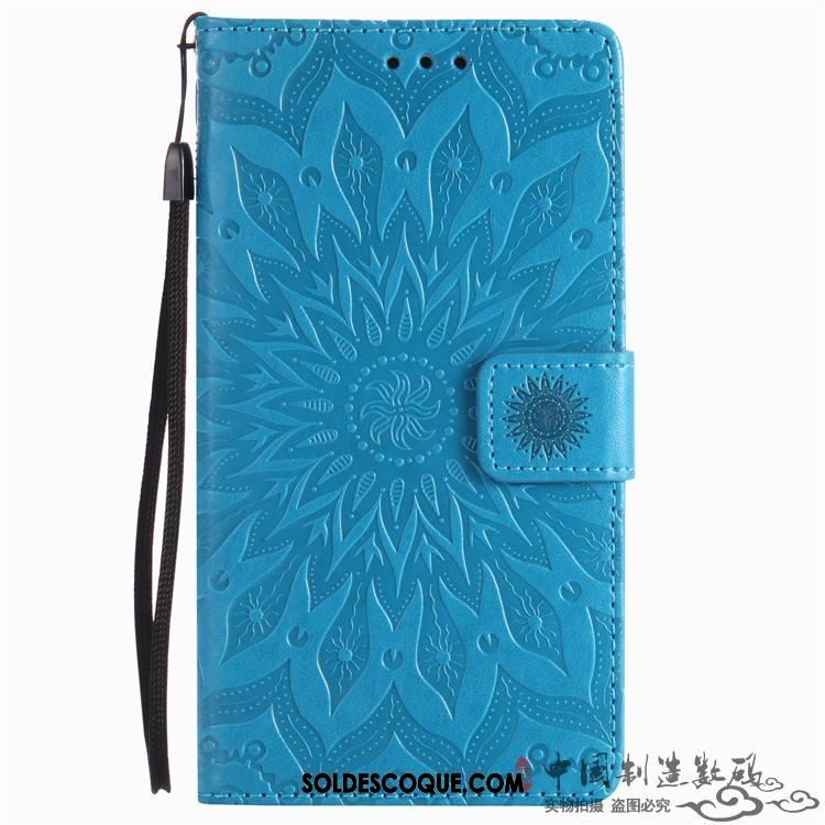Coque Xiaomi Mi 8 Pro Téléphone Portable Bleu Étui En Cuir Protection Soldes