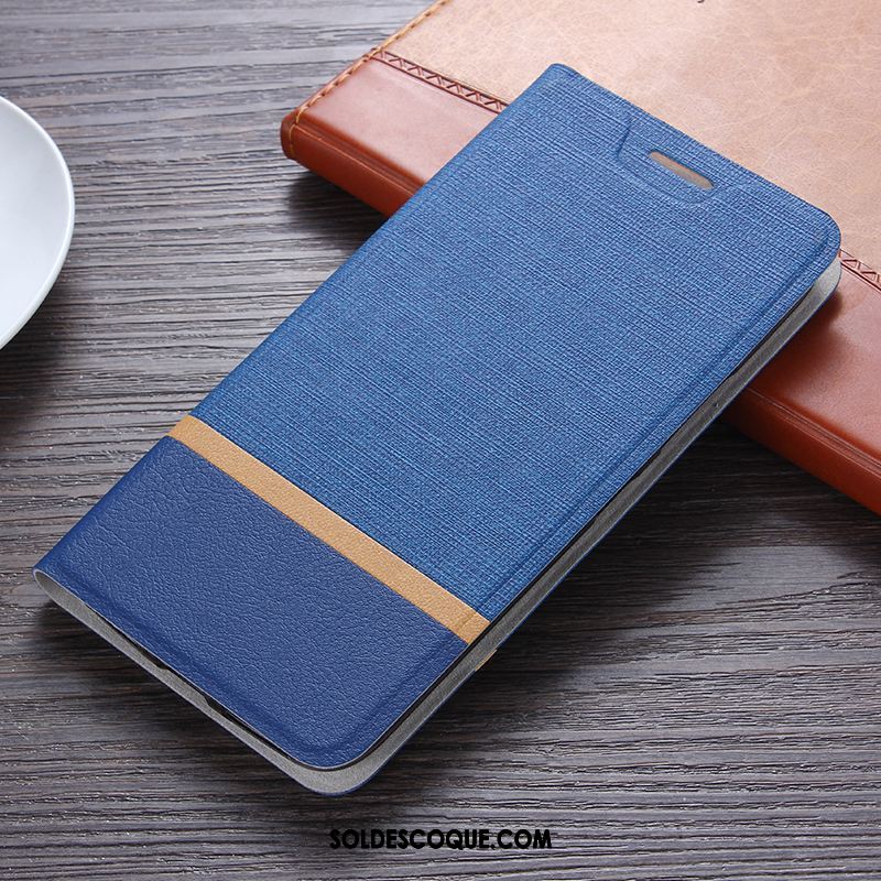 Coque Xiaomi Mi Max 2 Étui En Cuir Petit Bleu Téléphone Portable Protection En Ligne