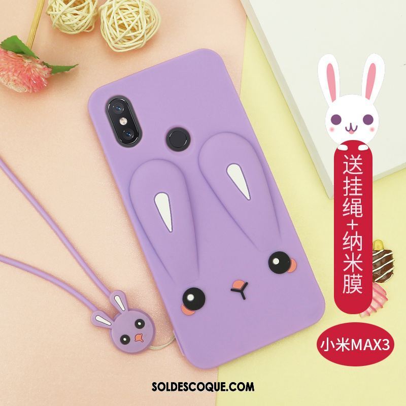 Coque Xiaomi Mi Max 3 Incassable Net Rouge Nouveau Dessin Animé Téléphone Portable Soldes